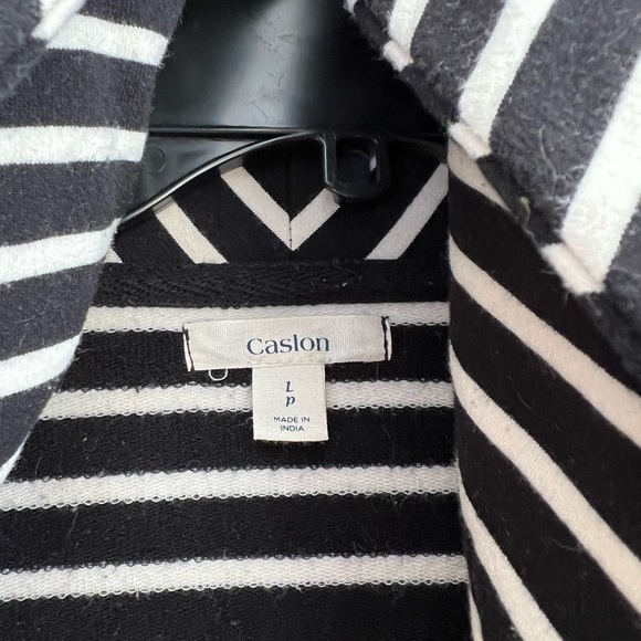 Caslon size large zip front sweatshirt - Picture 3 of 4